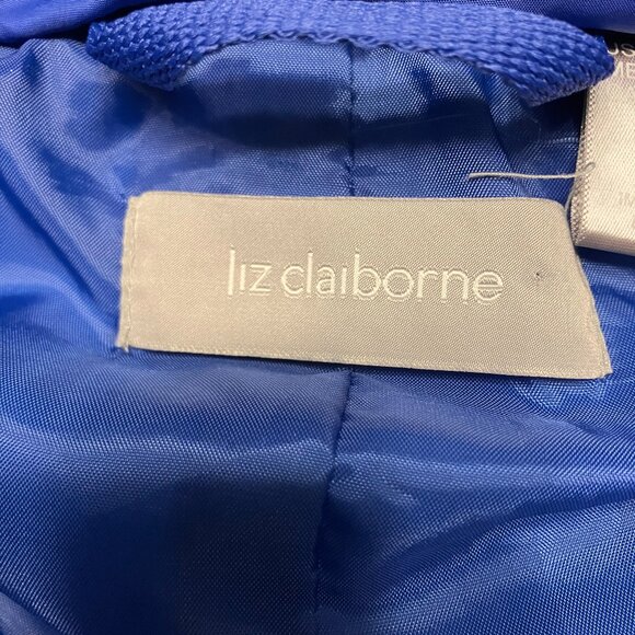 Liz Claiborne Women Blue Puff Vest Small Zippered Buttons - Picture 5 of 13